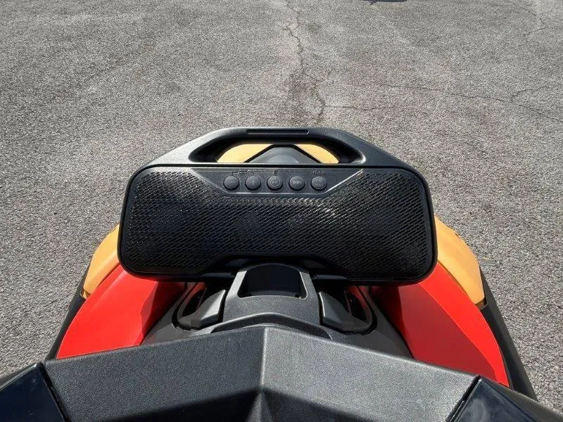 Slide: The Image of 2024 Sea-Doo Spark with audio system, top view on asphalt background. - 27