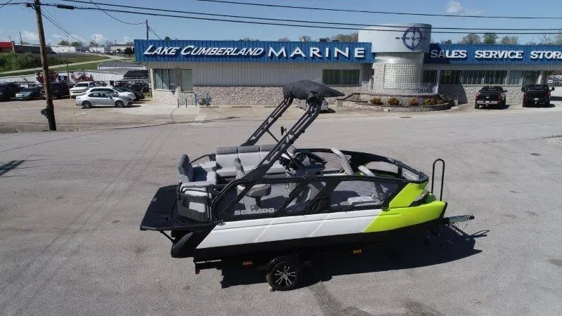 Slide: The Image of 2024 Sea-Doo SWITCH SPORT 18' 230HP boat at Lake Cumberland Marine dealership. - 3
