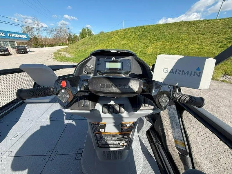 Slide: The Image of 2024 Sea-Doo SWITCH SPORT 18' 230HP dashboard with Garmin navigation system. - 36