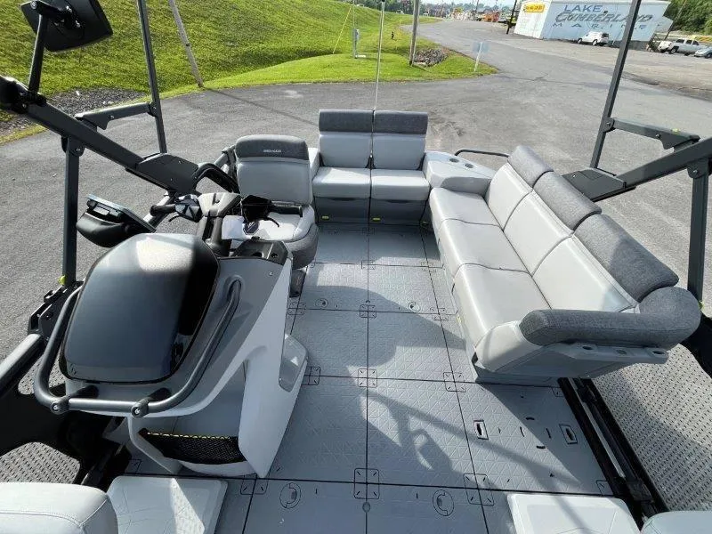 Slide: The Image of 2024 Sea-Doo SWITCH SPORT 18' 230HP interior with spacious seating and modern design. - 22