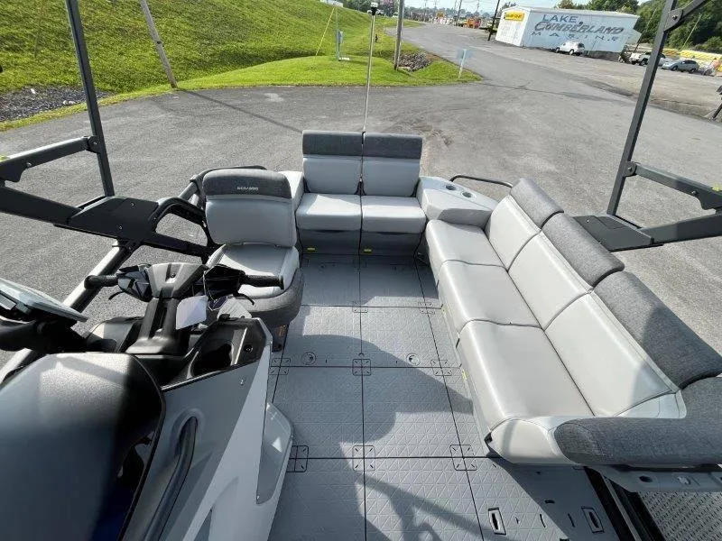Slide: The Image of 2024 Sea-Doo SWITCH SPORT 18' 230HP interior with spacious seating and modern design. - 23