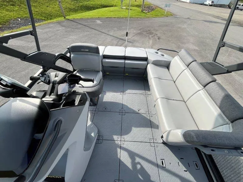 Slide: The Image of 2024 Sea-Doo SWITCH SPORT 18' 230HP interior with spacious seating and modern design. - 32