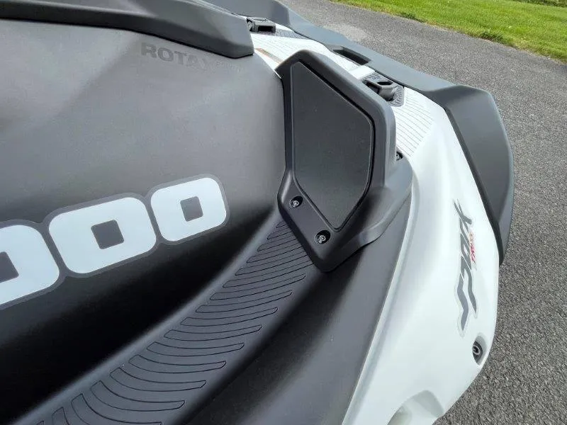 Slide: The Image of 2024 Sea-Doo Spark Trixx jet ski, close-up of Rotax 900 ACE engine detail. - 21