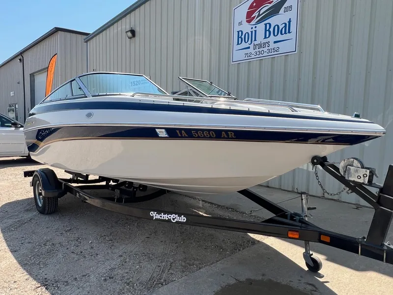 Slide: The Image of 2001 Crownline 192 BR boat on trailer at Boji Boat Brokers. - 3