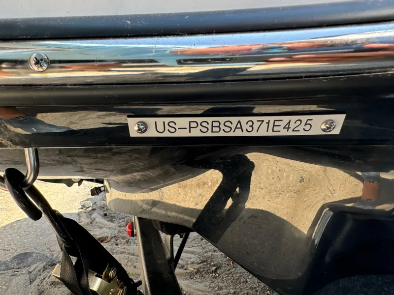 Slide: The Image of 2025 Scarab 165 ID boat hull identification number plate. - 19