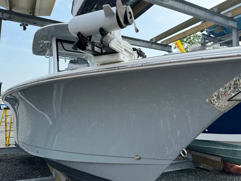 Slide: The Image of 2018 Sea Hunt Gamefish 27 boat on a trailer, side view. - 0