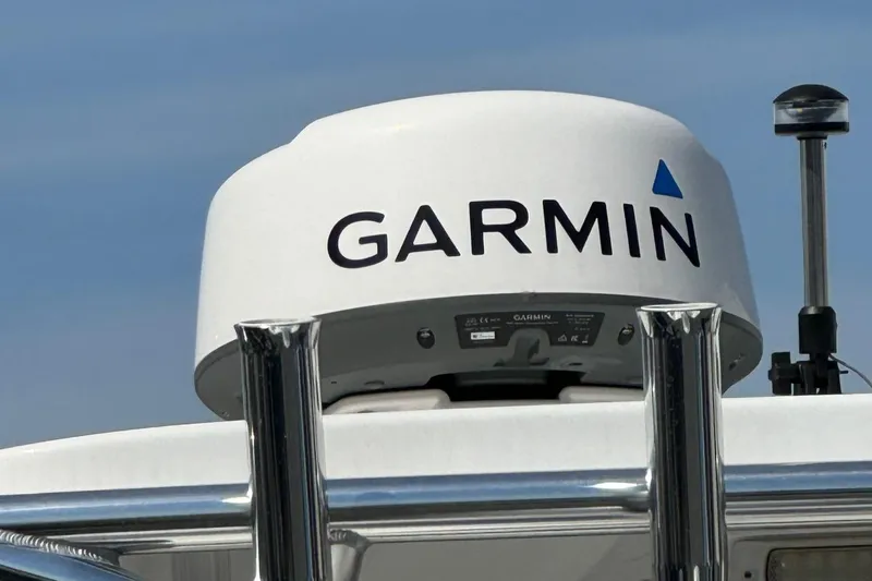 Slide: The Image of Garmin radar on 2022 Cape Horn 22 OS boat, clear sky background. - 7