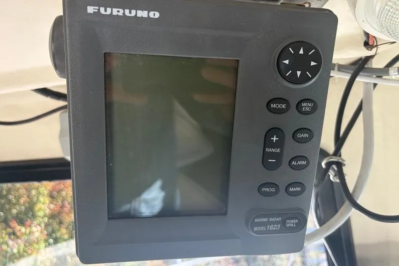 Slide: The Image of Furuno marine radar display on a 1994 Parker 2520 boat. - 30