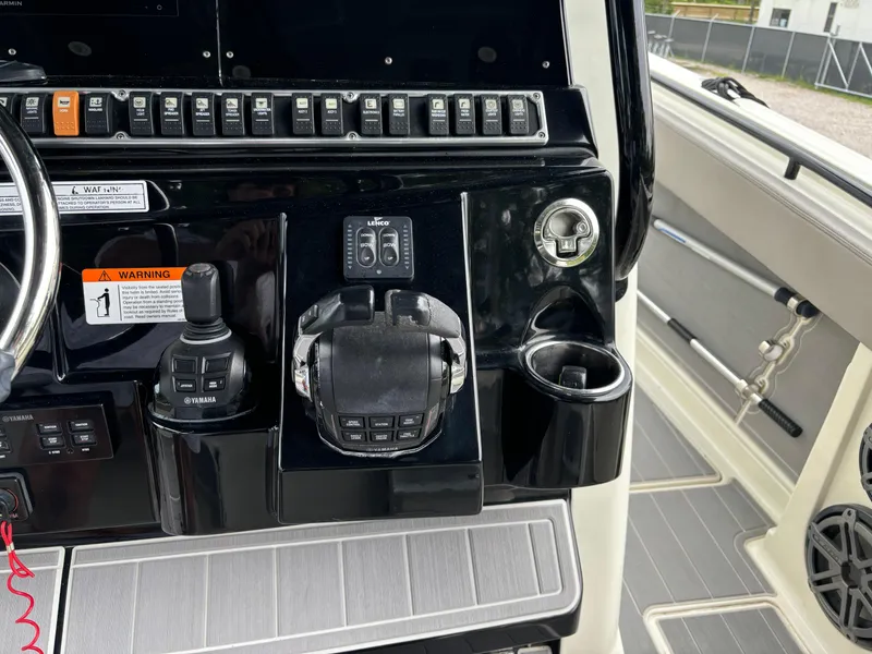 Slide: The Image of 2017 HCB Speciale boat deck with seating and storage compartments. - 23