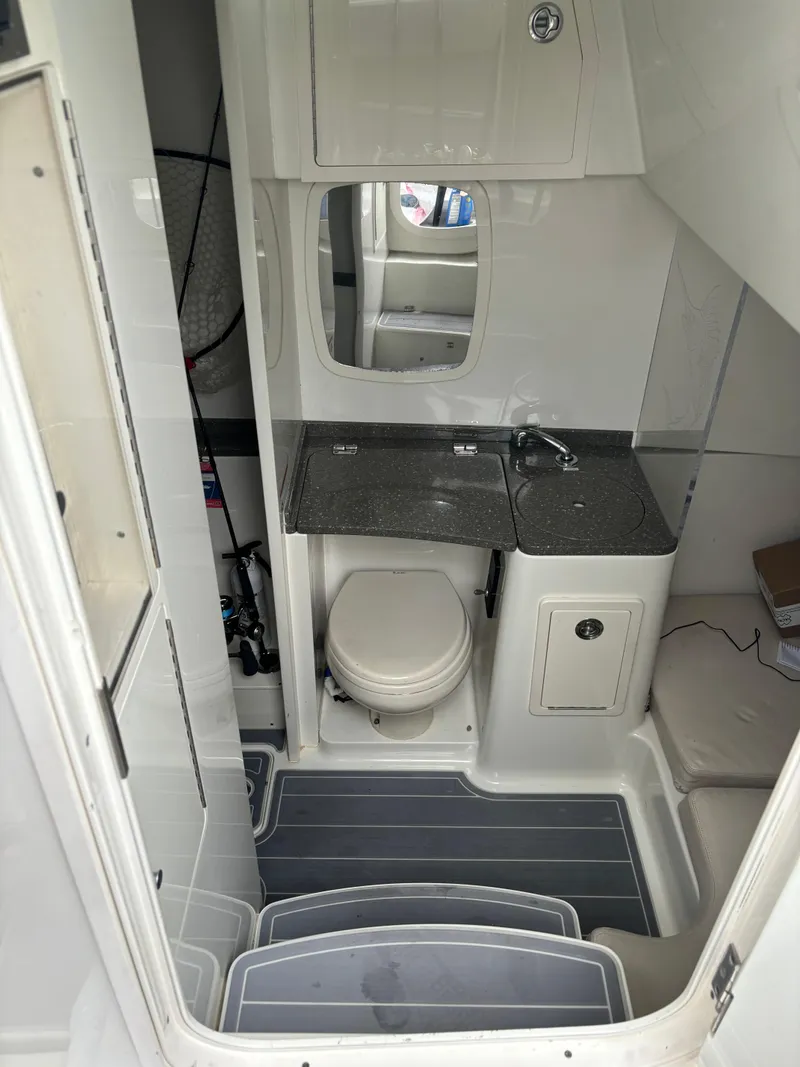 Slide: The Image of Round sink with faucet on a gray countertop in a 2017 HCB Speciale. - 49