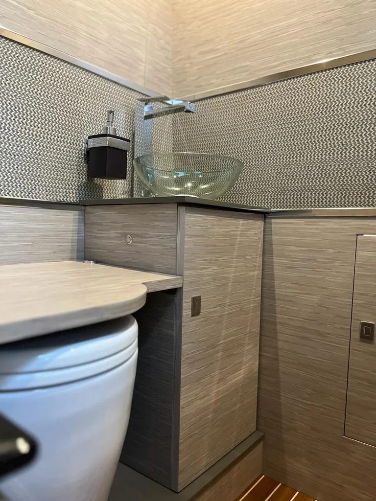 Slide: The Image of Modern bathroom in 2024 G-Tender DIECI with glass sink and sleek design. - 22