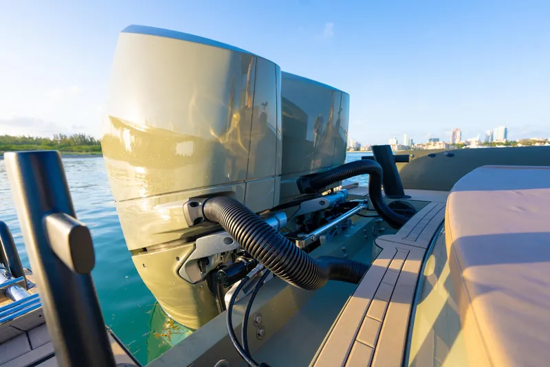 Slide: The Image of 2024 G-Tender DIECI boat engines on water, showcasing modern design and technology. - 39