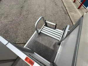 Slide: The Image of Stairs of a 2006 Crest Super Sport boat, viewed from above. - 17