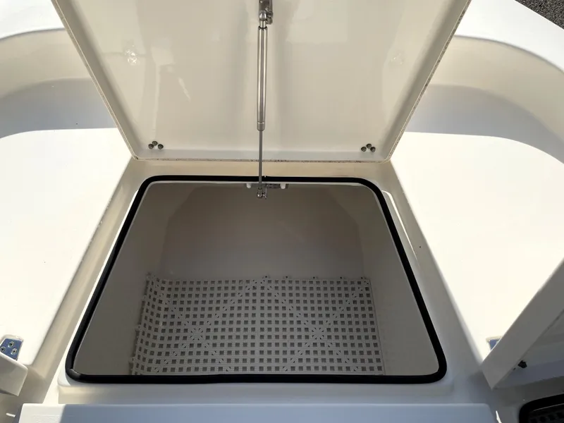 Slide: The Image of Open storage compartment on 2021 Pathfinder 2005 TRS boat. - 25