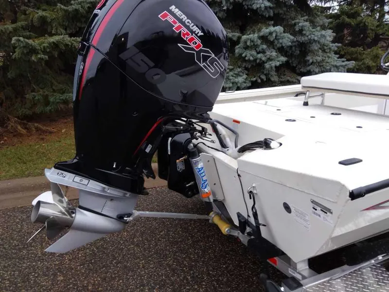 Slide: The Image of 2024 Ranger RB200 boat with Mercury Pro XS 150 outboard motor. - 3