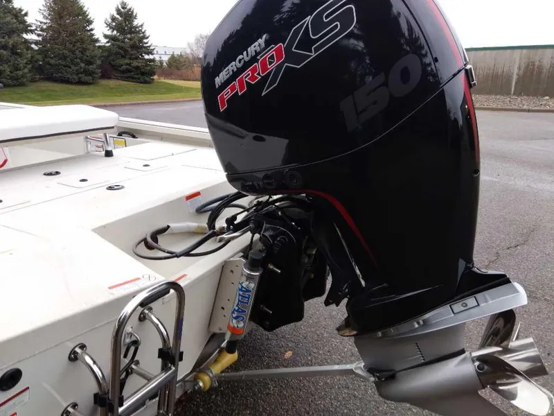 Slide: The Image of 2024 Ranger RB200 boat with Mercury Pro XS 150 outboard motor. - 5
