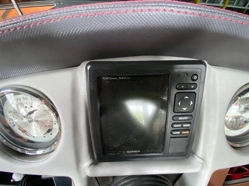 Slide: The Image of Dashboard of 2017 Cruisers Sport Series 298 SS with Garmin GPS and gauges. - 20