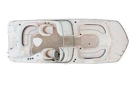 Slide: The Image of 2006 Hurricane SunDeck 237 DC OB boat, top view, spacious seating layout. - 16