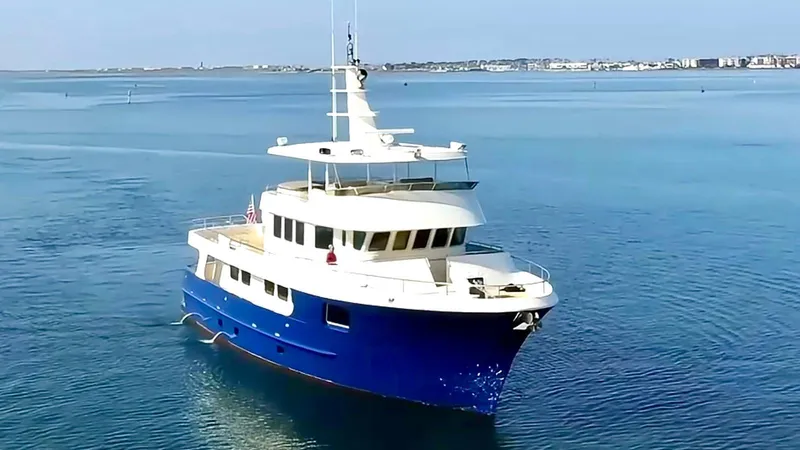 Slide: The Image of Luxurious 2018 Allseas Expedition yacht cruising in calm blue waters. - 3