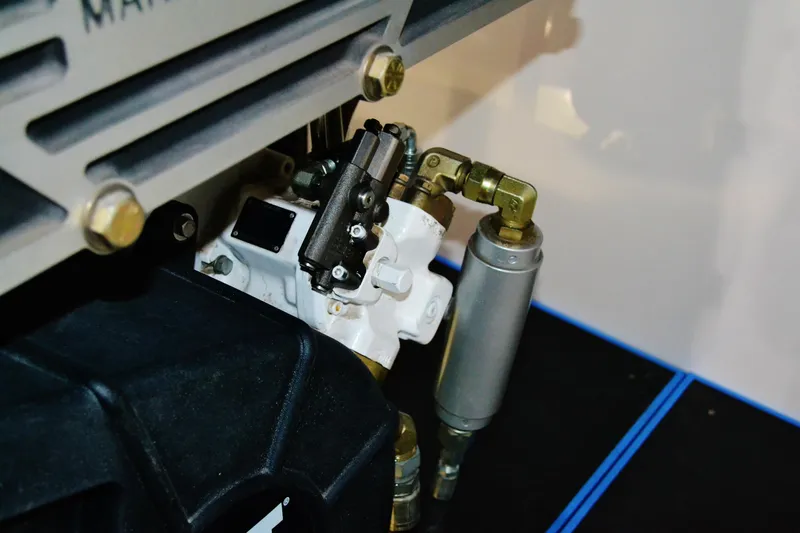 Slide: The Image of Close-up of 2018 Allseas Expedition machinery component with metal fittings and bolts. - 35