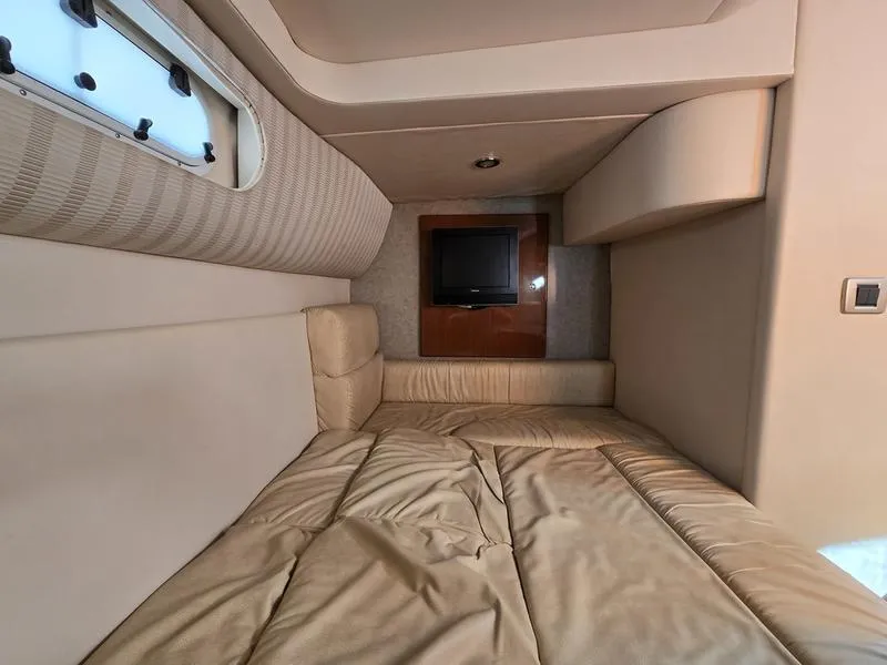 Slide: The Image of Interior cabin of 2008 Formula 37 PC yacht with bed and TV. - 42