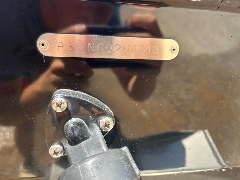 Slide: The Image of 2013 Regal 3200 Bowrider hull identification number plate. - 8