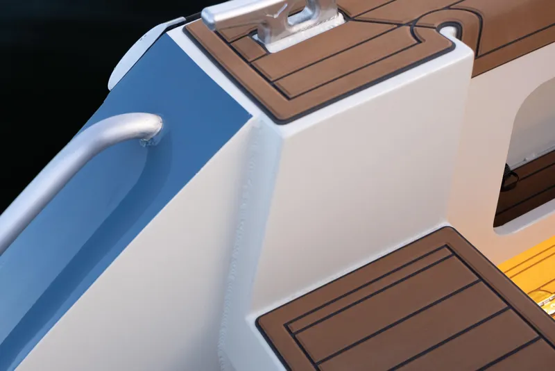 Slide: The Image of 2026 Jasper Marine Defender 22 boat deck with sleek design and modern detailing. - 38