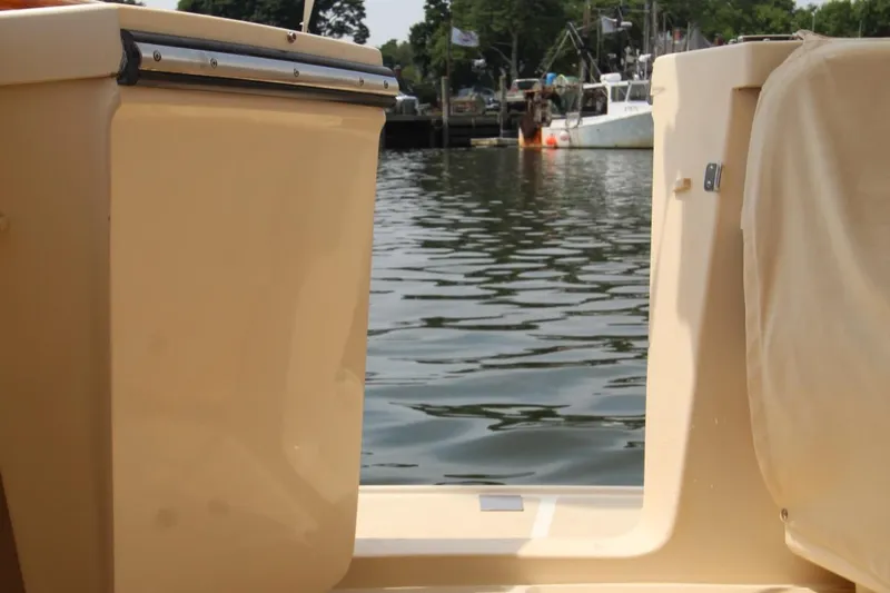 Slide: The Image of View from Island Packet 360 boat towards harbor, year 2002. - 14