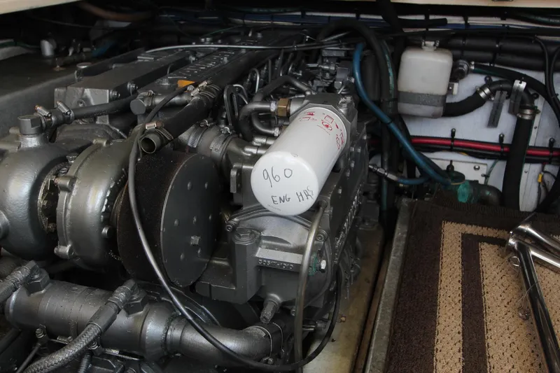 Slide: The Image of Engine room of a 2002 Island Packet 360 yacht. - 28