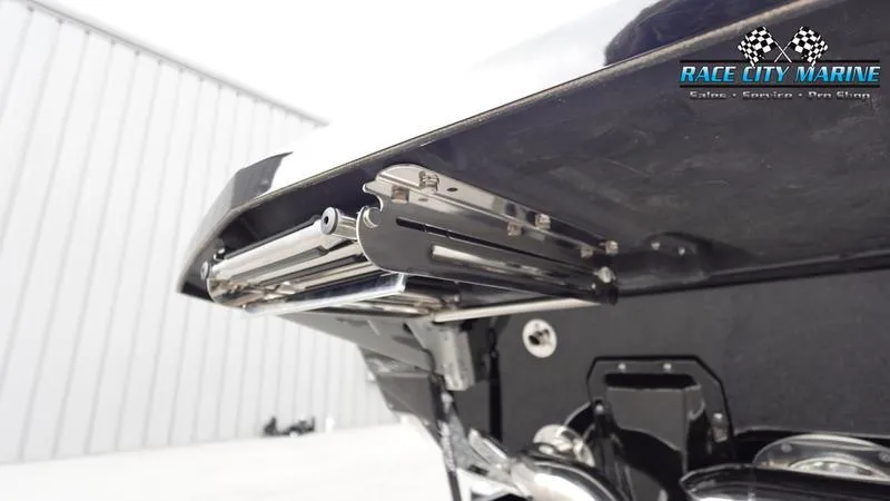 Slide: The Image of 2025 Nautique Super Air Nautique G25 Paragon boat detail, Race City Marine logo visible. - 10
