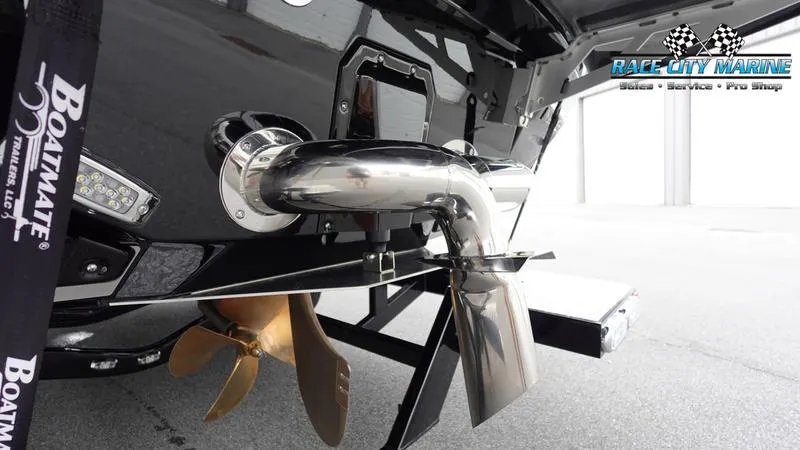 Slide: The Image of 2025 Nautique Super Air Nautique G25 Paragon boat propeller and exhaust system. - 11