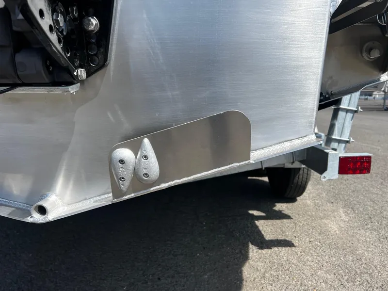 Slide: The Image of Close-up of 2024 Thunder Jet 24 Alexis Pro boat hull detail. - 36