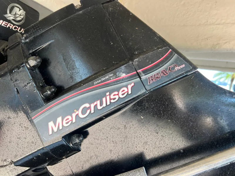 Slide: The Image of MerCruiser engine part on a 2006 Sea Ray 240 Sundeck boat. - 30