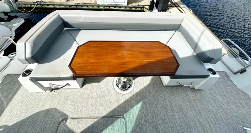 Slide: The Image of Cockpit Seating w/ Teak Gloss Table  - 49