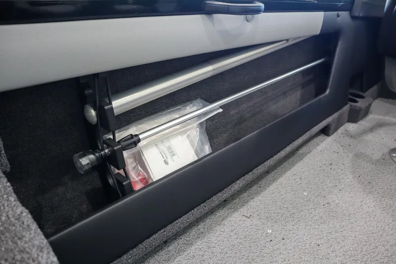 Slide: The Image of Interior storage compartment of 2025 Crestliner 1850 Super Hawk WT JS boat. - 16