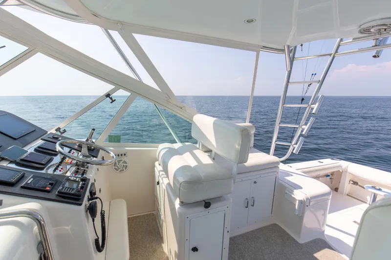 Slide: The Image of 2008 32 Cabo 32 Express B Reel Helm - 11