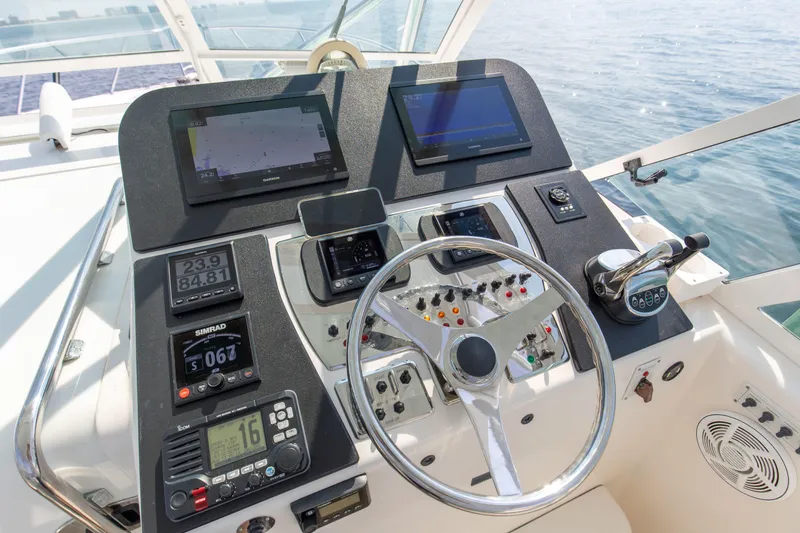 Slide: The Image of 2008 32 Cabo 32 Express B Reel Helm - 12