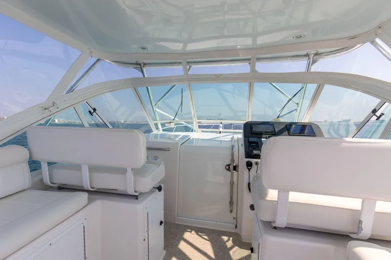 Slide: The Image of 2008 32 Cabo 32 Express B Reel Helm - 13