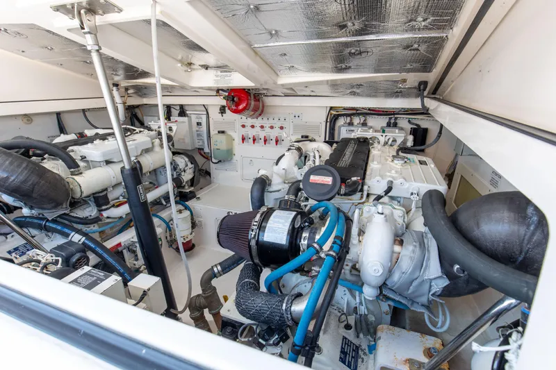 Slide: The Image of 2008 32 Cabo 32 Express B Reel Engine Room - 27