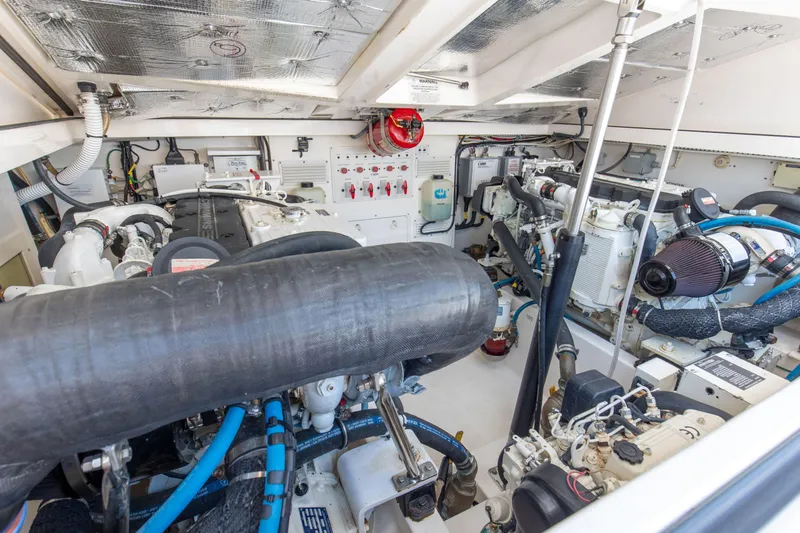 Slide: The Image of 2008 32 Cabo 32 Express B Reel Engine Room - 28