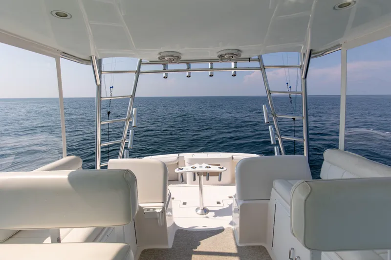 Slide: The Image of 2008 32 Cabo 32 Express B Reel Helm - 9