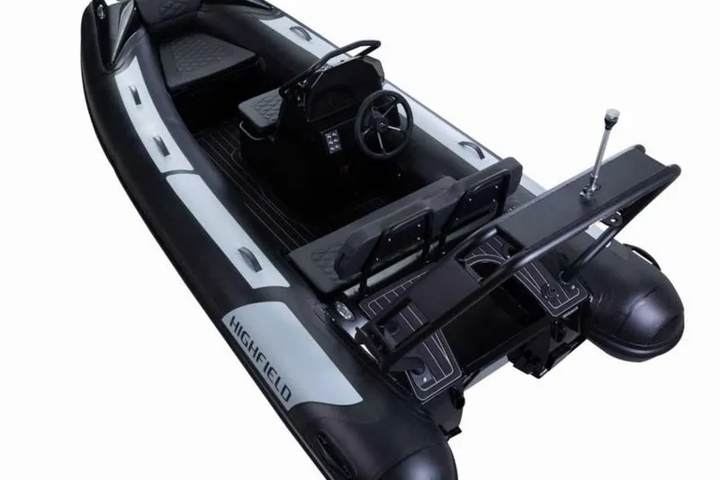 Slide: The Image of 2025 Highfield Sport390 inflatable boat with sleek design and modern features. - 3