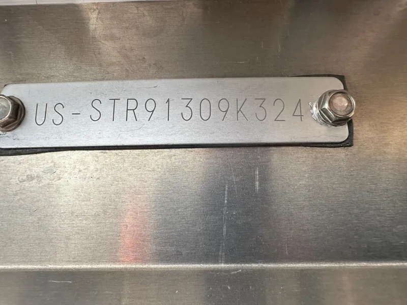 Slide: The Image of 2024 Starcraft LX 22 F identification plate with serial number. - 8