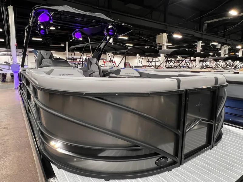 Slide: The Image of 2025 Berkshire 25RFX Roswell Arch STS Tritoon with sleek design and modern features. - 39