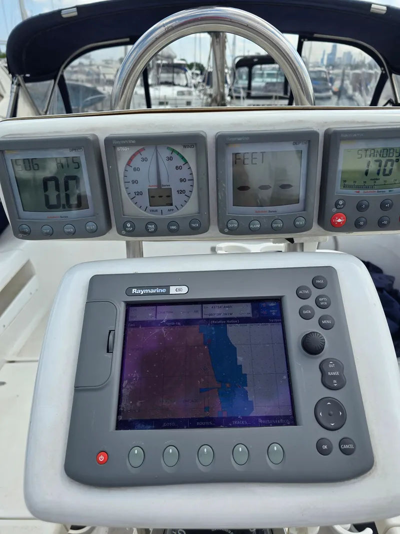 Slide: The Image of Navigation system on Catalina 380 sailboat, year 2000. - 6
