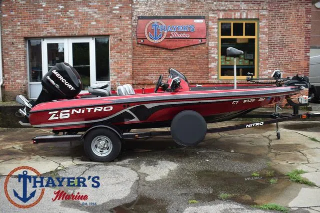 Slide: The Image of 2014 Nitro Z Series Z-6 boat at Thayer's Marine dealership. - 43