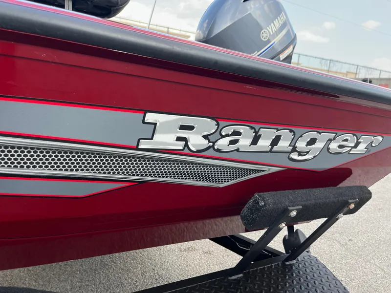 Slide: The Image of 2016 Ranger RT 178 Tournament edition boat, red with Yamaha motor. - 14