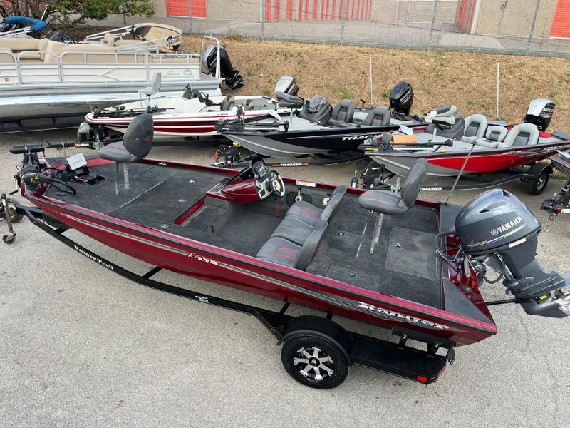 Slide: The Image of 2016 Ranger RT 178 Tournament Edition boat with Yamaha motor, parked on a trailer. - 35