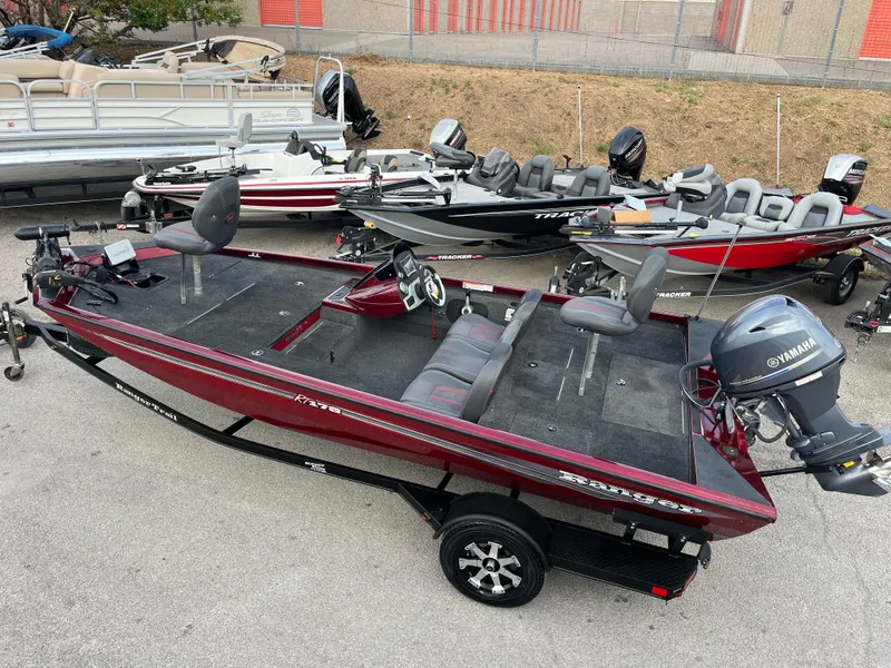 Slide: The Image of 2016 Ranger RT 178 Tournament Edition boat with Yamaha motor, parked on a trailer. - 4