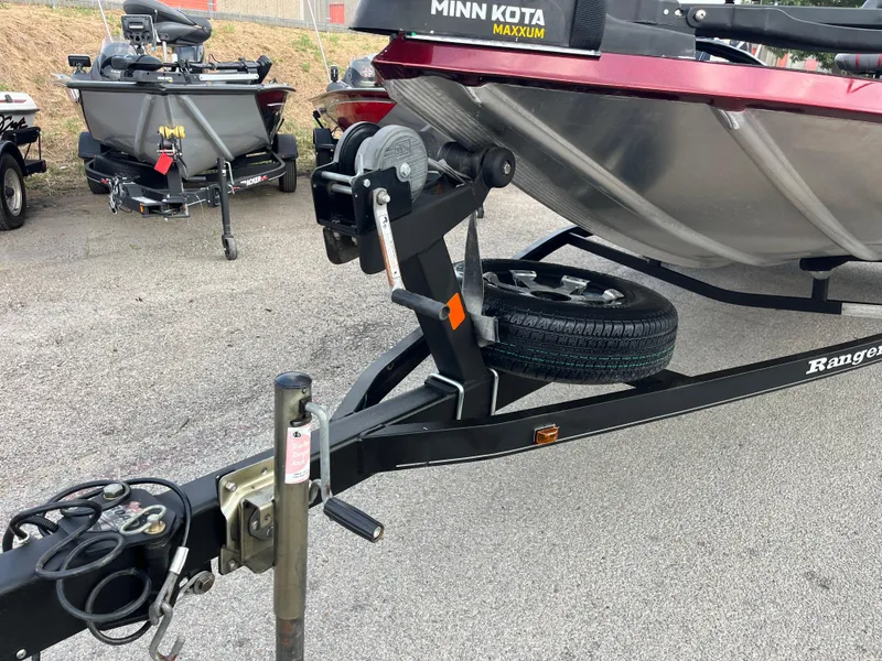 Slide: The Image of 2016 Ranger RT 178 Tournament Edition boat trailer with Minn Kota Maxxum motor. - 8